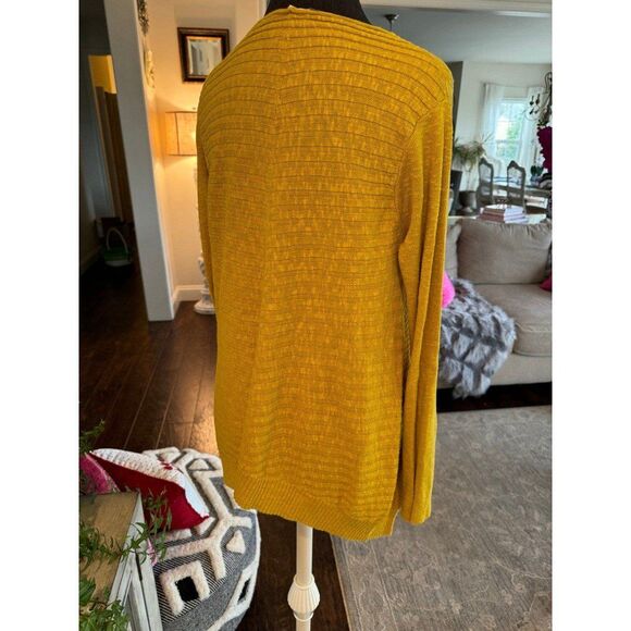 Mustard colored Ellen Fisher size small sweater - Picture 4 of 6